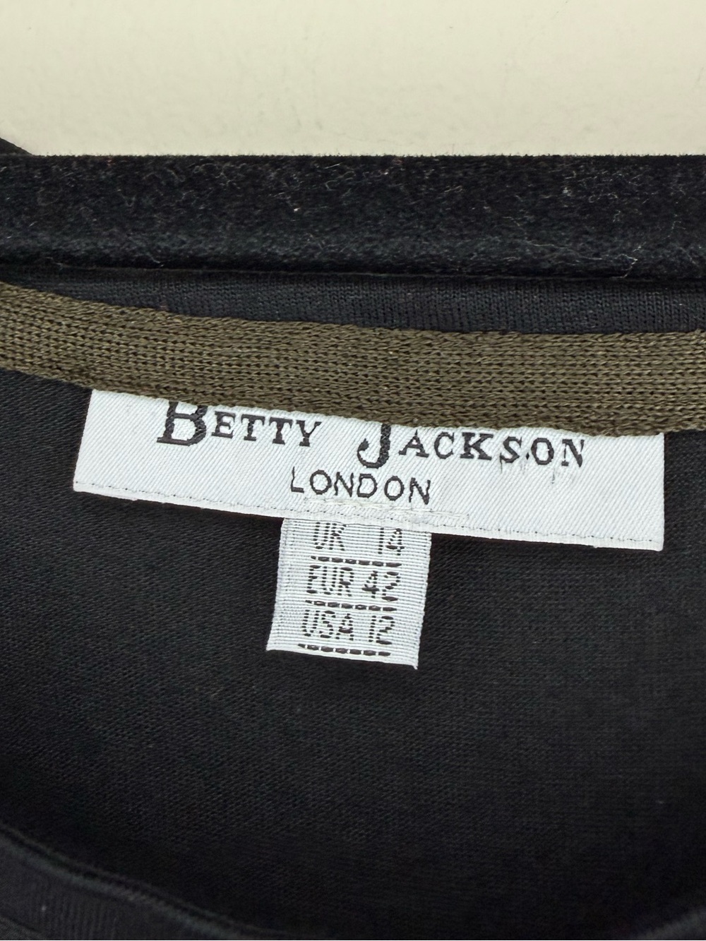 BETTY JACKSON LONDON Whimsigoth Contemporary 20s Flapper Swing Black Midi Dress - Picture 6 of 9